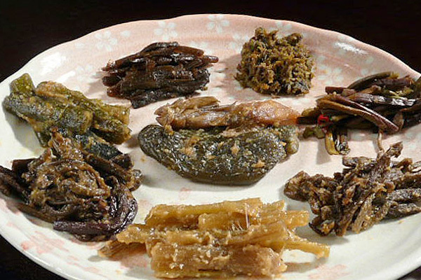 魚沼の山菜漬物イメージ